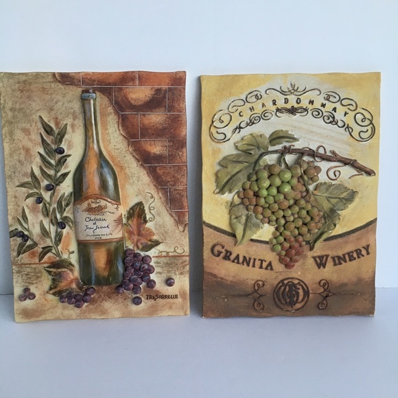 Wine Wall Art by Tre Sorrelle Grapes, winery, wine bottle French, Chardonnay - Picture 8 of 16